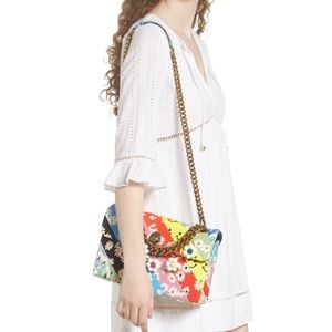 KURT GEIGER MULTI COLOR DAISY BEADED PURSE